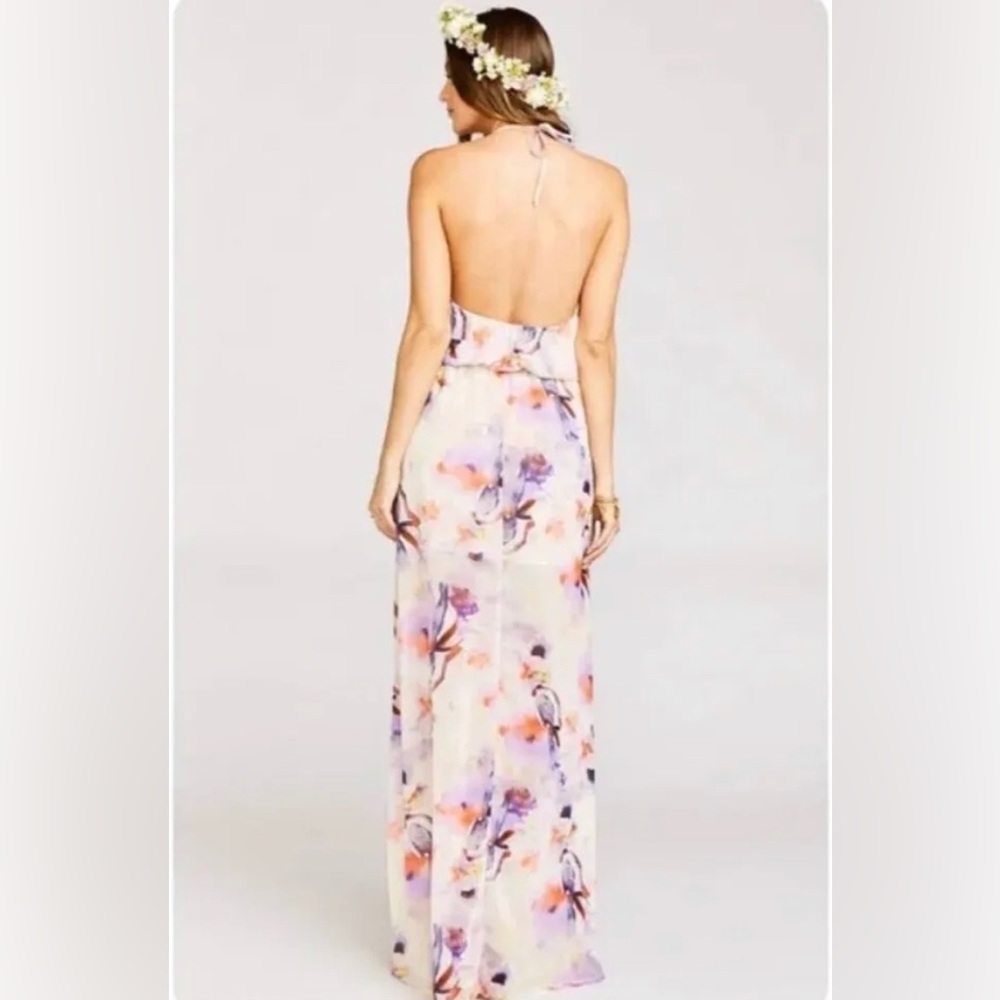 #371 Show Me Your Mumu Heather Halter Maxi Dress size S - Picture 2 of 11